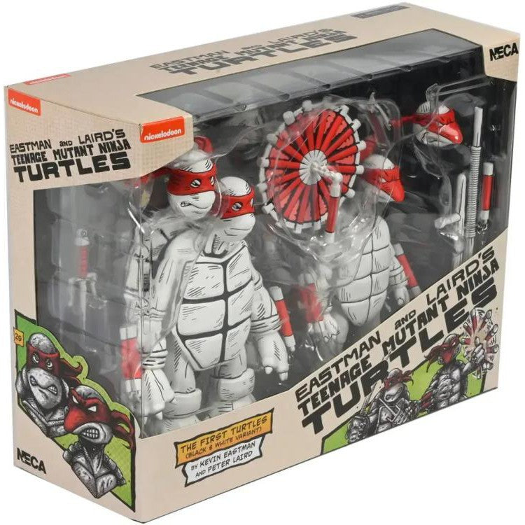 Teenage Mutant Ninja Turtles: (Mirage Comics): First Turtles: (Black & White): Two-Pack: 7" Action Figure Neca