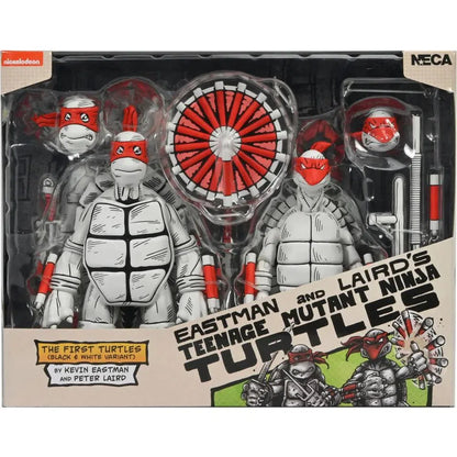 Teenage Mutant Ninja Turtles: (Mirage Comics): First Turtles: (Black & White): Two-Pack: 7" Action Figure - Neca Action Figure
