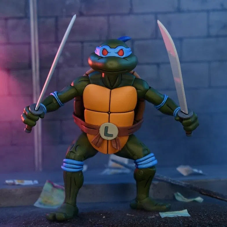 Teenage Mutant Ninja Turtles: VHS: Leonardo: Ultimate 7 Inch Action Figure Neca