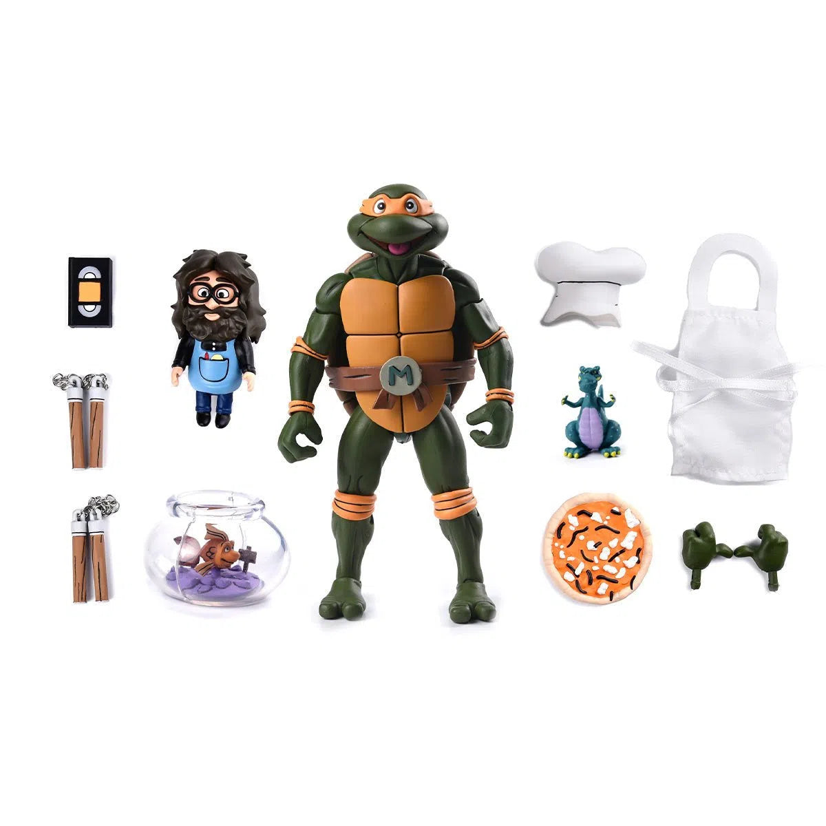 Teenage Mutant Ninja Turtles: VHS: Michelangelo: Ultimate 7 Inch Action Figure Neca