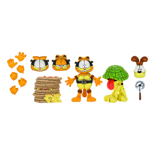 Teenage Mutant Ninja Turtles x Garfield: Garfello & Odie (Archie Comics): Ultimate 7 Inch: Action Figure Pack - Neca Action Figures