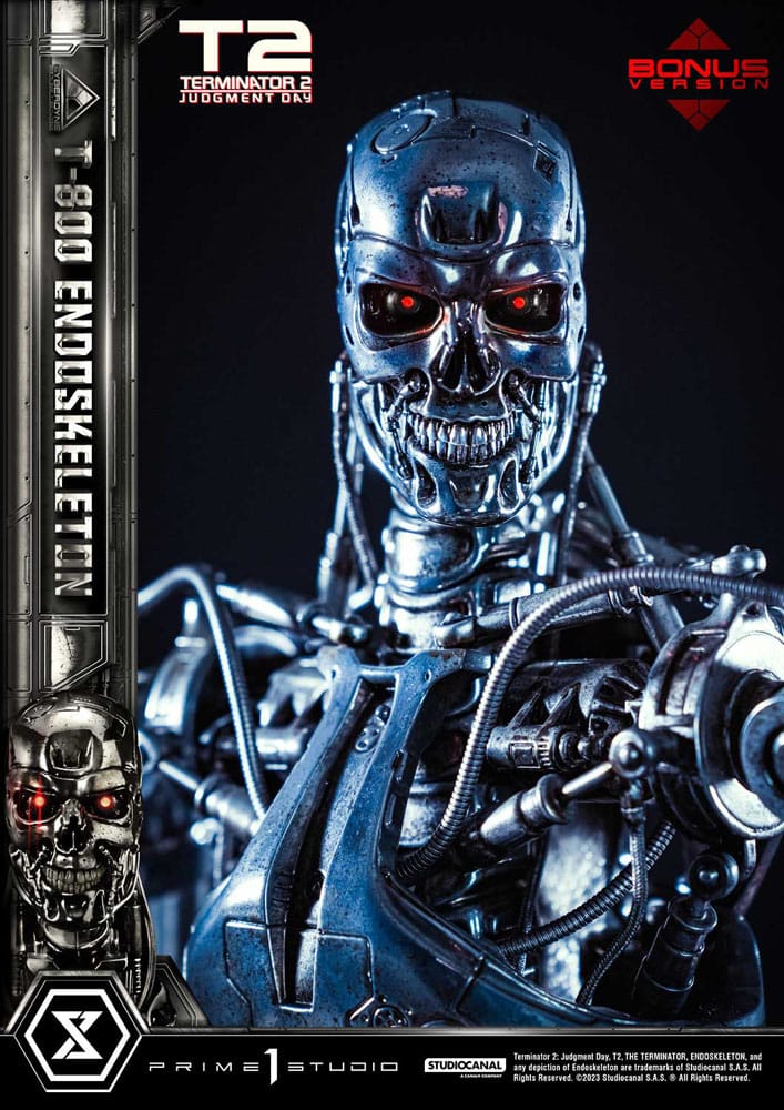 Terminator 2 Museum Masterline Series Statue 1/3 Judgment Day T800 Endoskeleton Deluxe Bonus Version 74 cm - Prime 1 Studio Statues