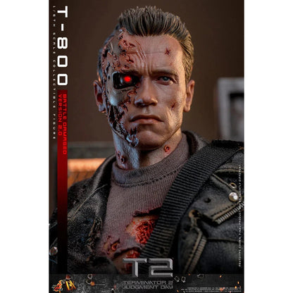 Terminator 2: T-800: Battle Damaged: Version 2.0: DX46 - Hot Toys Action Figure