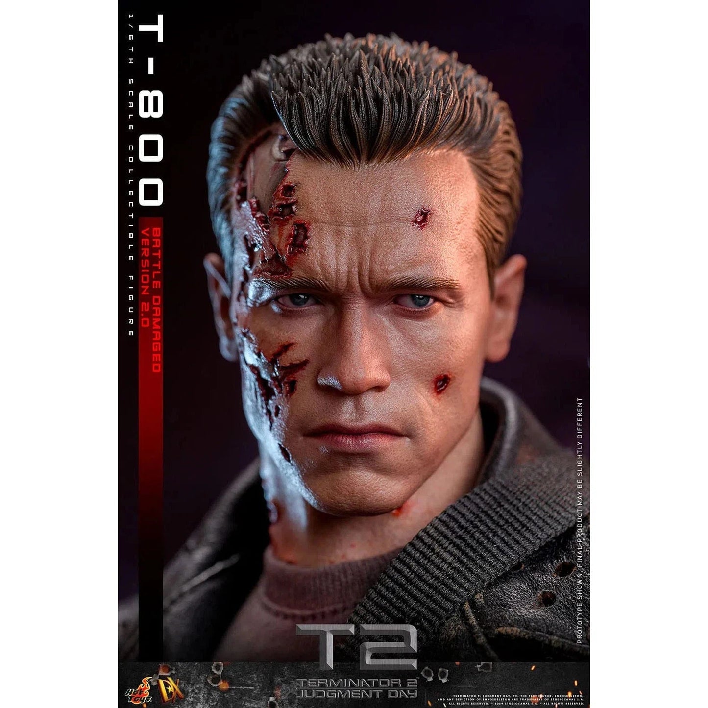 Terminator 2: T-800: Battle Damaged: Version 2.0: DX46 - Hot Toys Action Figure