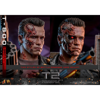 Terminator 2: T-800: Battle Damaged: Version 2.0: DX46 - Hot Toys Action Figure