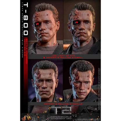 Terminator 2: T-800: Battle Damaged: Version 2.0: DX46 - Hot Toys Action Figure