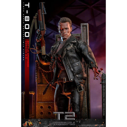 Terminator 2: T-800: Battle Damaged: Version 2.0: DX46 - Hot Toys Action Figure