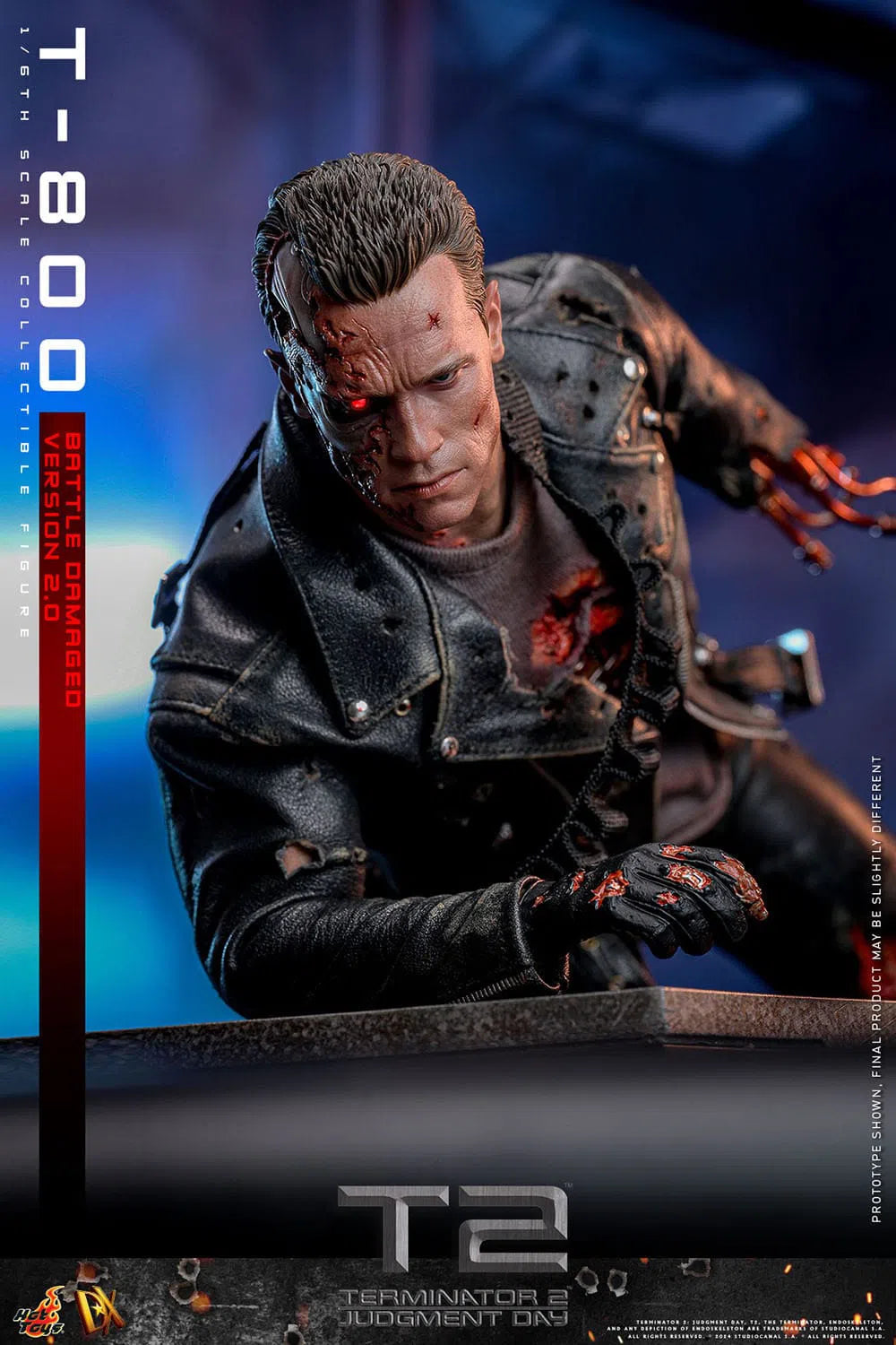 Terminator 2: T-800: Battle Damaged: Version 2.0: DX46: Hot Toys Hot Toys