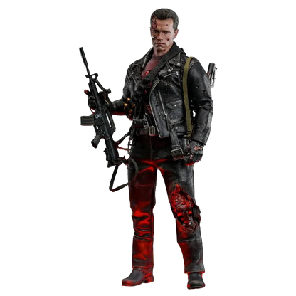 Terminator 2: T-800: Battle Damaged: Version 2.0: DX46 - Hot Toys Action Figures