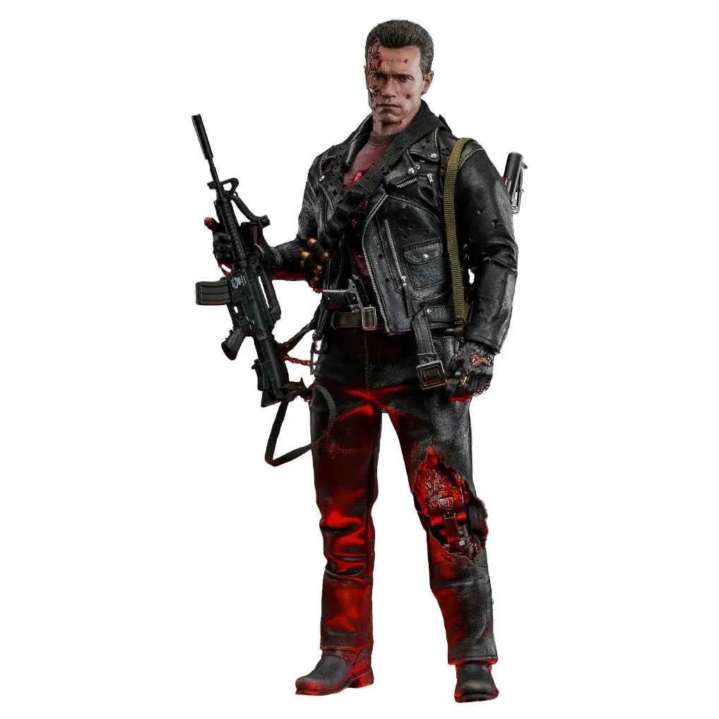 Terminator 2: T-800: Battle Damaged: Version 2.0: DX46 - Hot Toys Action Figure