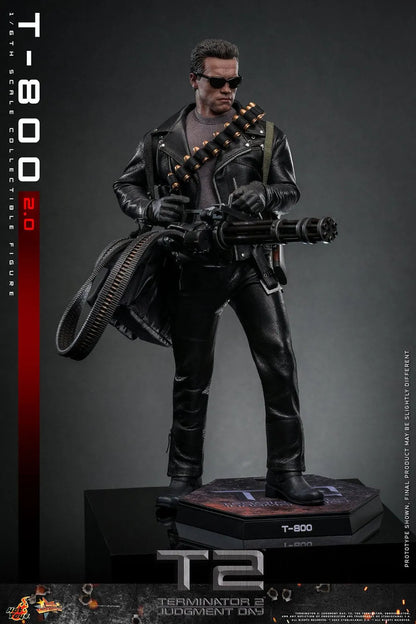 Terminator 2: T-800 Version 2.0: MMS795: 1/6th - Hot Toys Action Figures