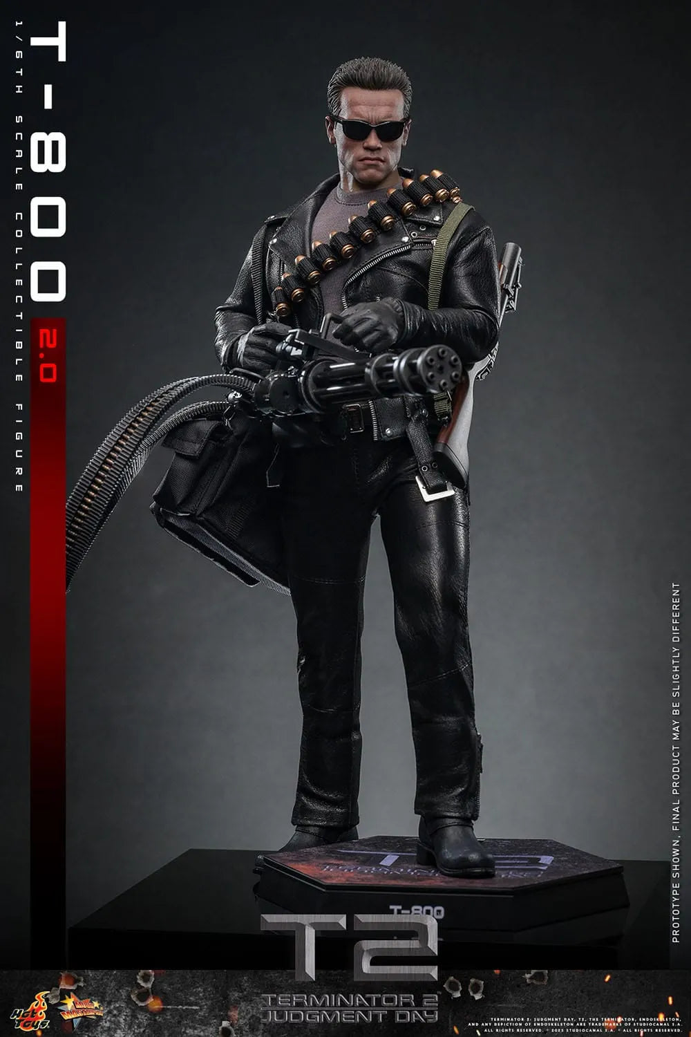Terminator 2: T-800 Version 2.0: MMS795: 1/6th - Hot Toys Action Figures