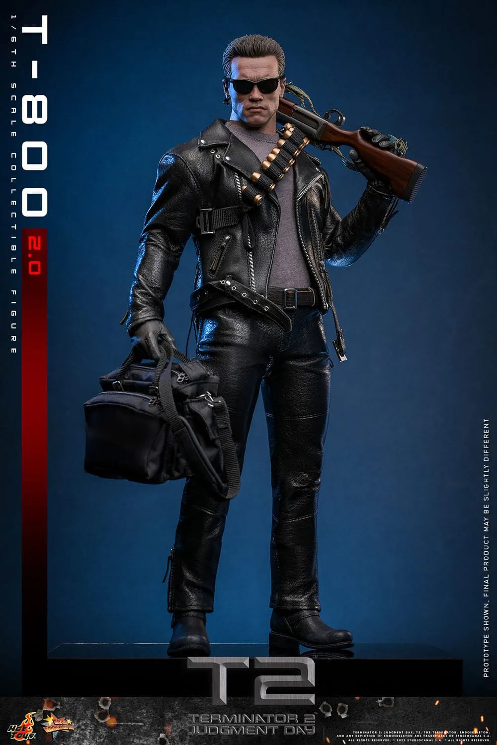 Terminator 2: T-800 Version 2.0: MMS795: 1/6th - Hot Toys Action Figures