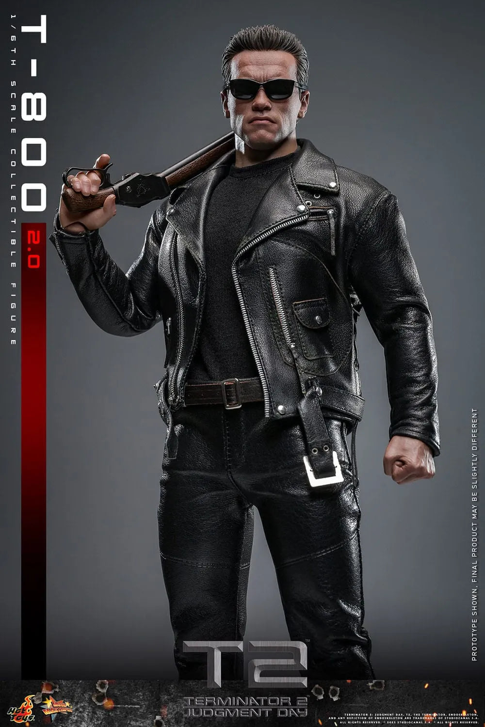 Terminator 2: T-800 Version 2.0: MMS795: 1/6th Scale Action Figure - Hot Toys Action Figure