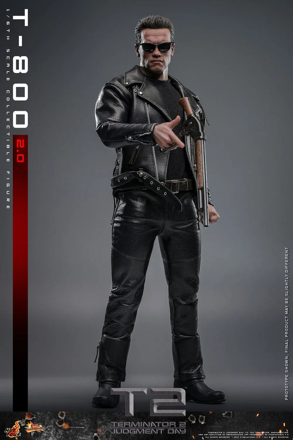 Terminator 2: T-800 Version 2.0: MMS795: 1/6th Scale Action Figure - Hot Toys Action Figure