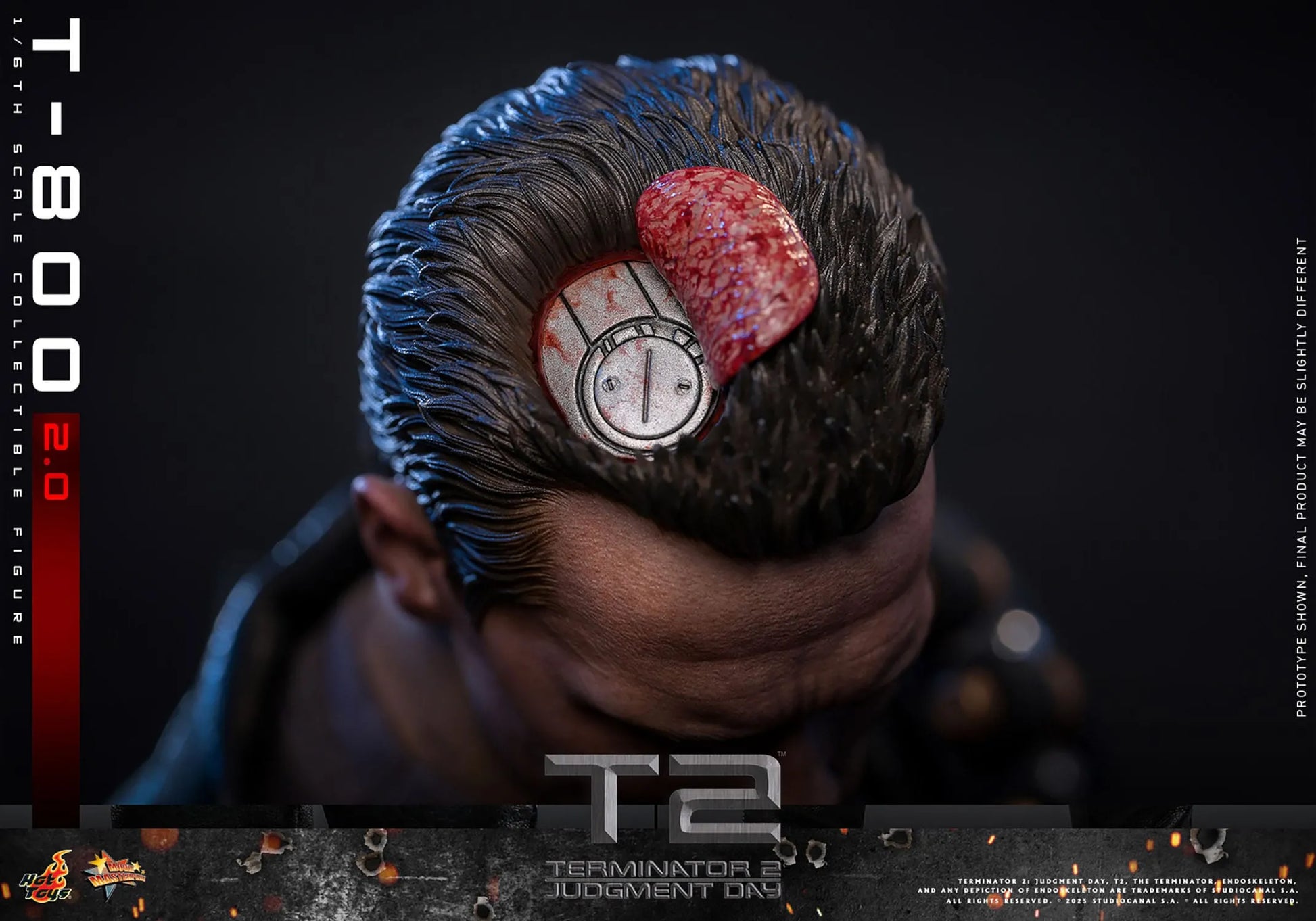 Terminator 2: T-800 Version 2.0: MMS795: 1/6th Scale Action Figure - Hot Toys Action Figure