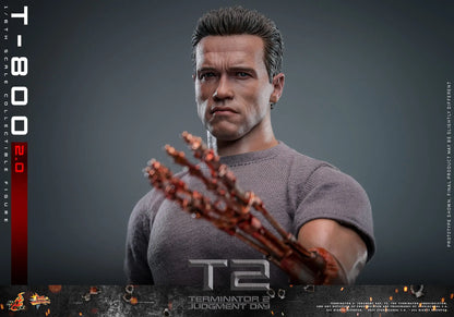 Terminator 2: T-800 Version 2.0: MMS795: 1/6th Scale Action Figure - Hot Toys Action Figure