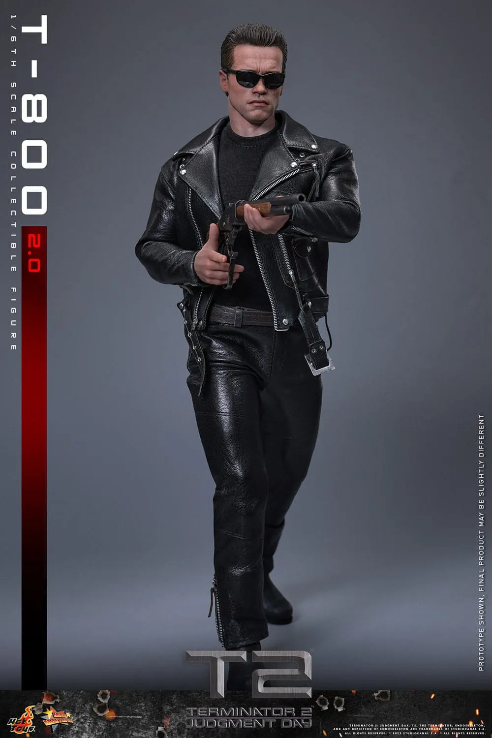 Terminator 2: T-800 Version 2.0: MMS795: 1/6th Scale Action Figure - Hot Toys Action Figure