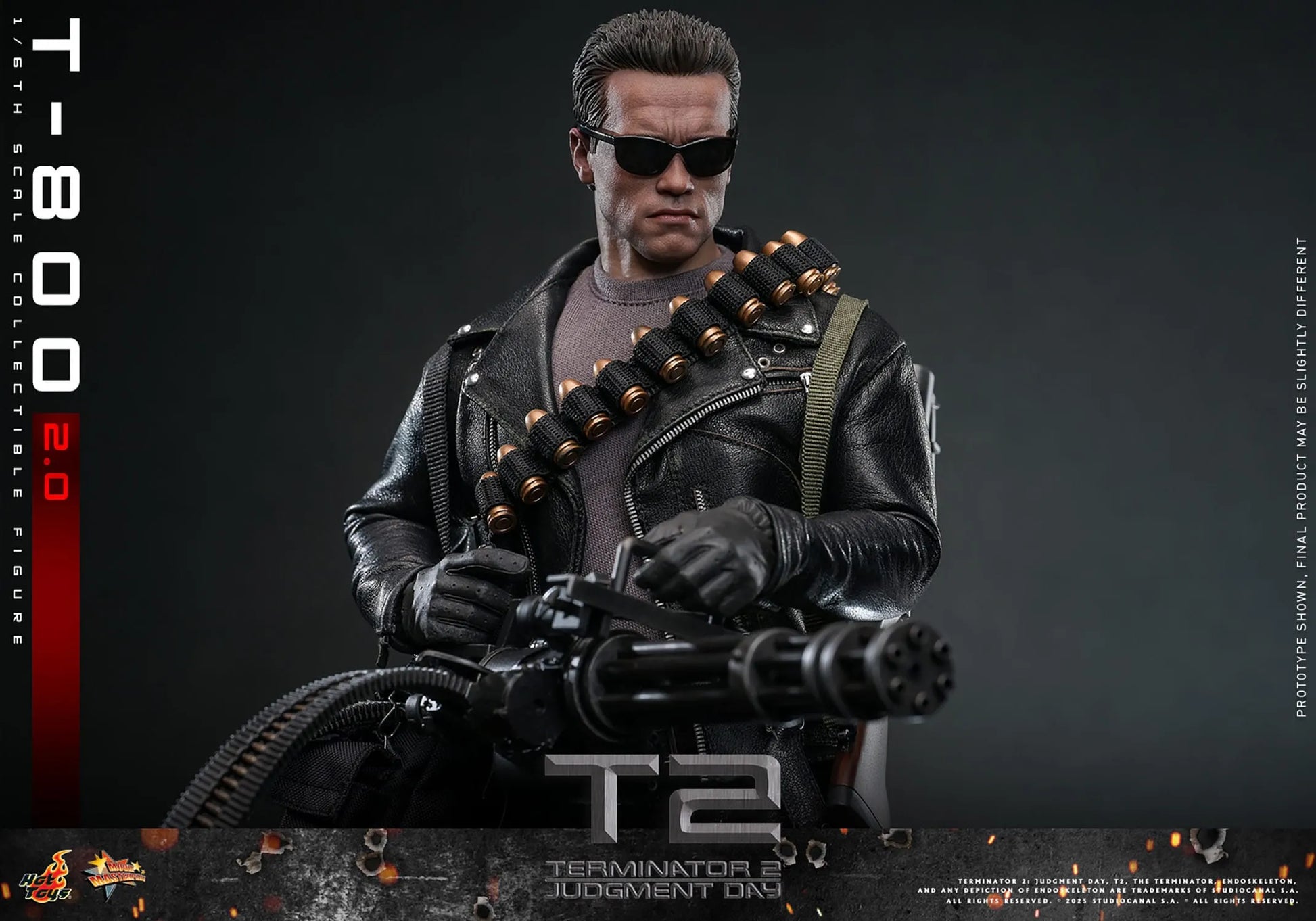 Terminator 2: T-800 Version 2.0: MMS795: 1/6th Scale Action Figure - Hot Toys Action Figure