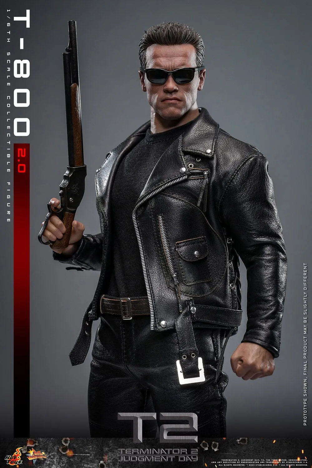 Terminator 2: T-800 Version 2.0: MMS795: 1/6th Scale Action Figure - Hot Toys Action Figure