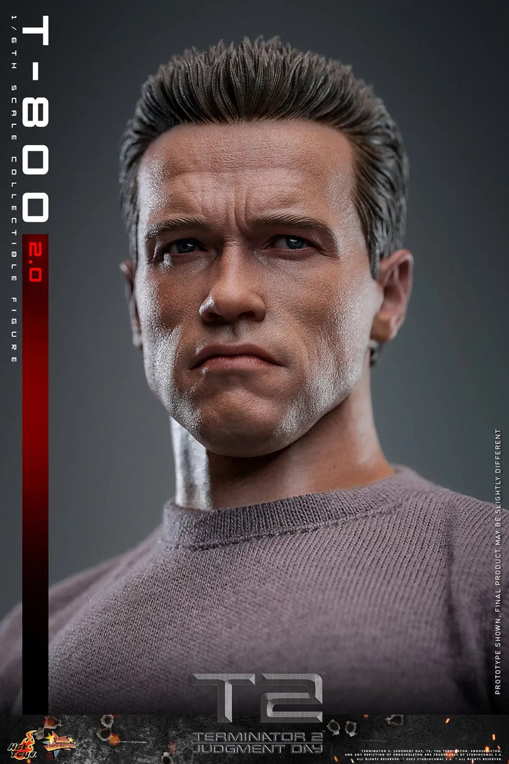 Terminator 2: T-800 Version 2.0: MMS795: 1/6th Scale Action Figure - Hot Toys Action Figure
