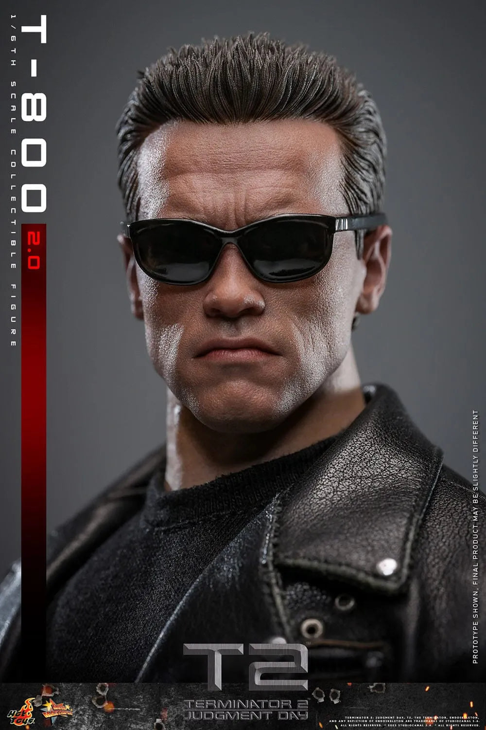 Terminator 2: T-800 Version 2.0: MMS795: 1/6th Scale Action Figure - Hot Toys Action Figure