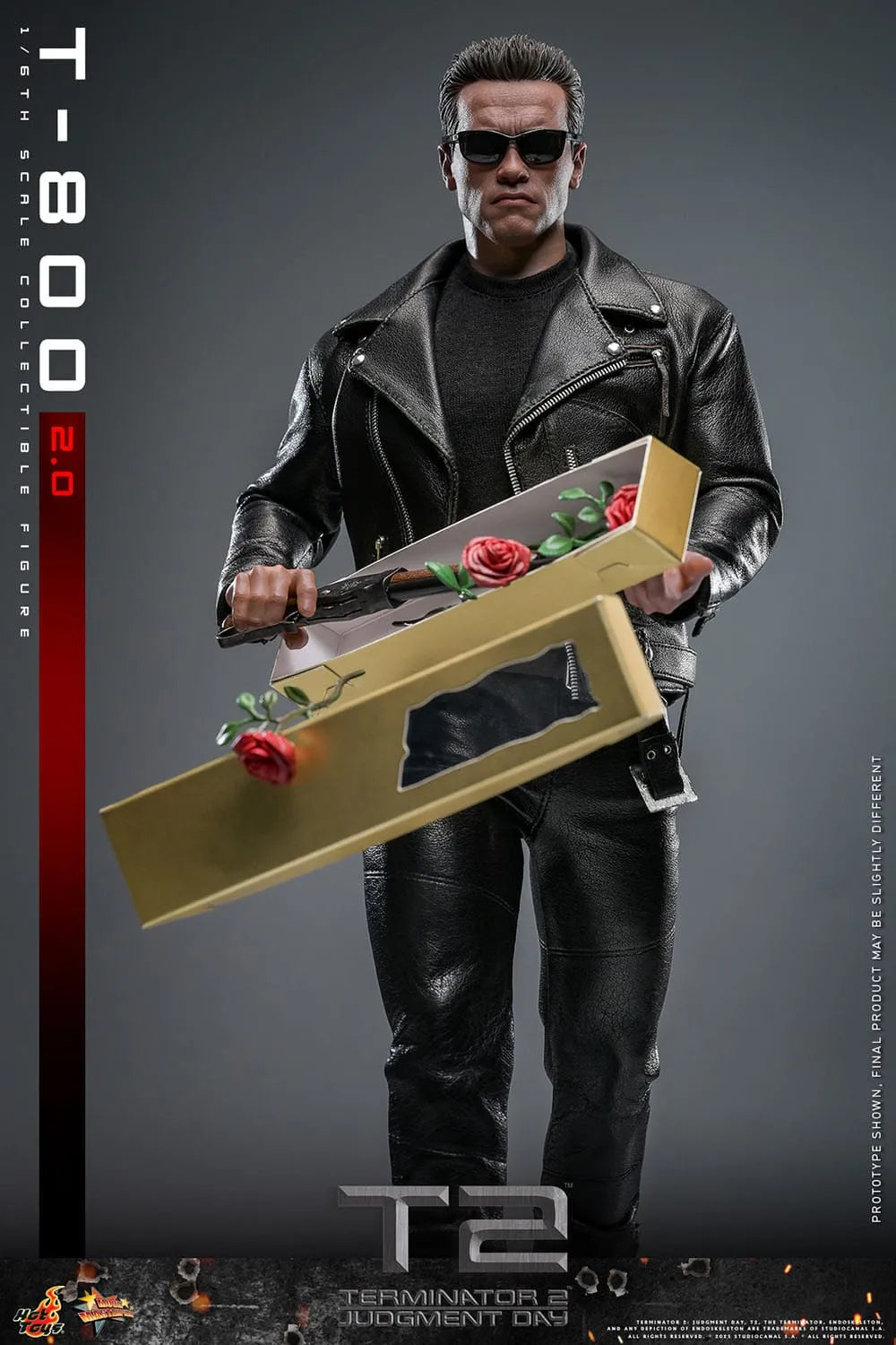 Terminator 2: T-800 Version 2.0: MMS795: 1/6th Scale Action Figure - Hot Toys Action Figure