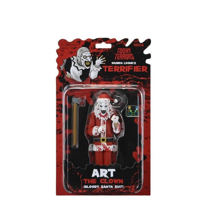 Terrifier 3 Toony Terrors Art the Clown (Bloody Santa Suit) Figure - Neca Action Figures
