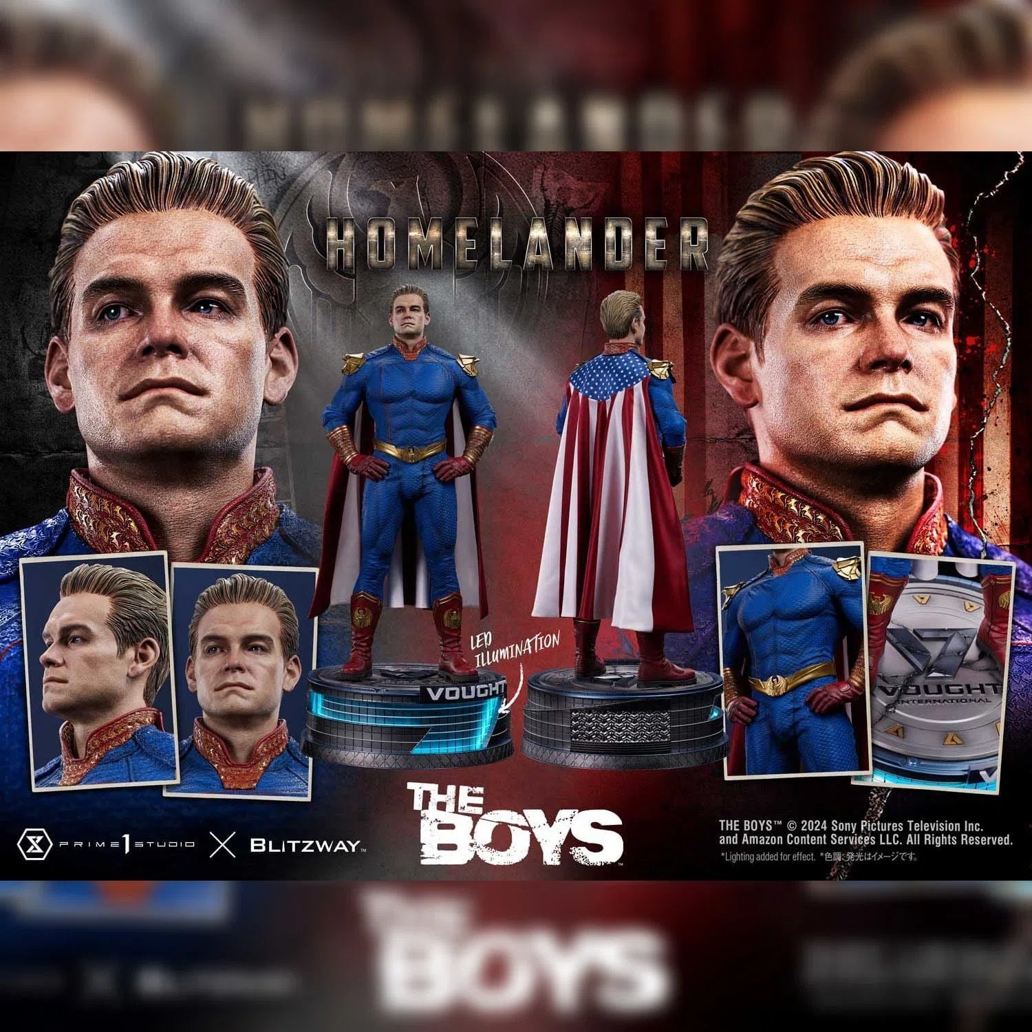 The Boys: Homelander: Premium Masterline Series Statue: 1/4 Scale: 57 cm Prime 1 Studios