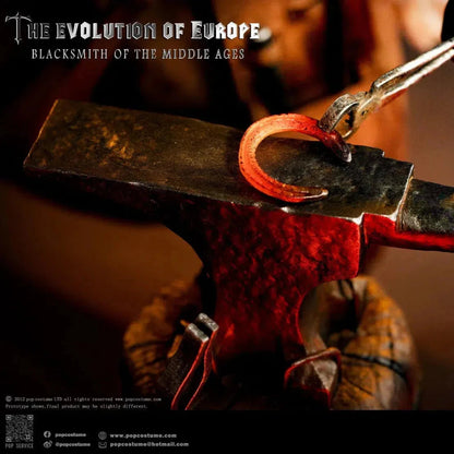 The Evolution of Europe: Blacksmith Of The Middle Ages: POP-EE02: Pop Costume: Sixth Scale Figure - Pop Toys Action Figure