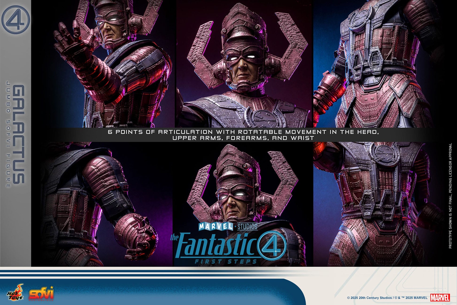 The Fantastic Four: First Steps: Galactus: Jumbo Sofvi: Vinyl Figure - Hot Toys Action Figure