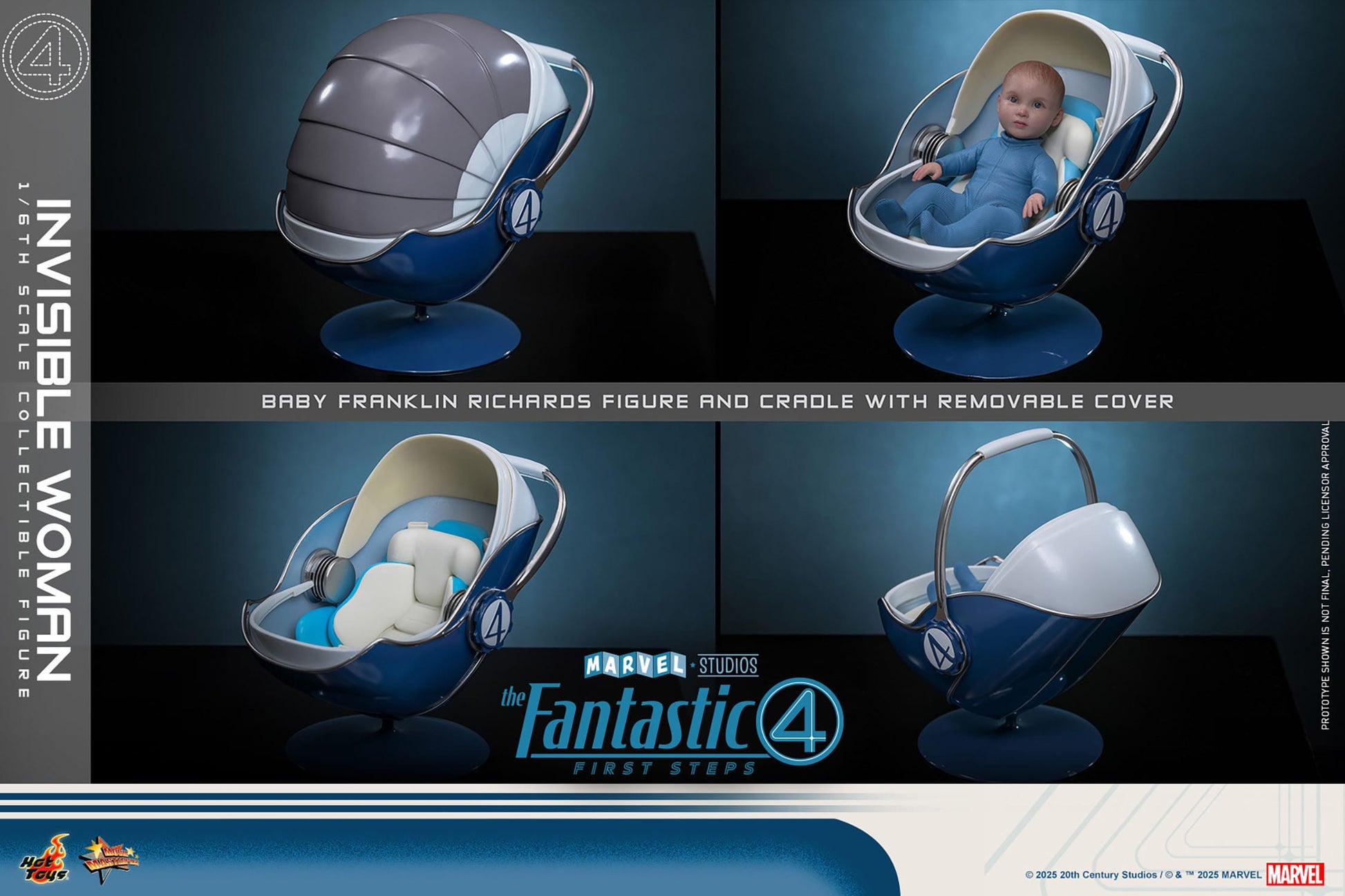 The Fantastic Four: First Steps: Invisible Woman: 1/6th - Hot Toys Action Figures