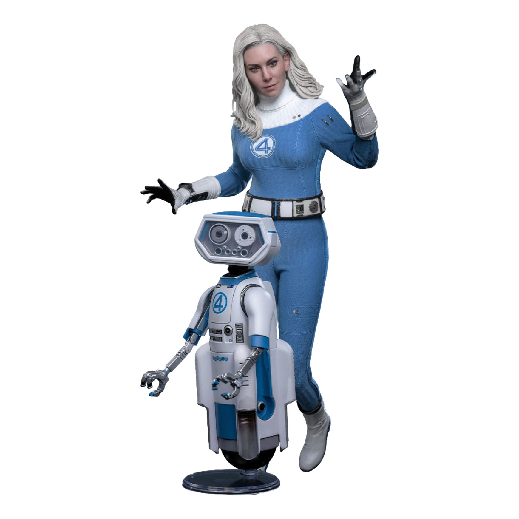 The Fantastic Four: First Steps: Invisible Woman & H.E.R.B.I.E: 1/6th - Hot Toys Action Figures