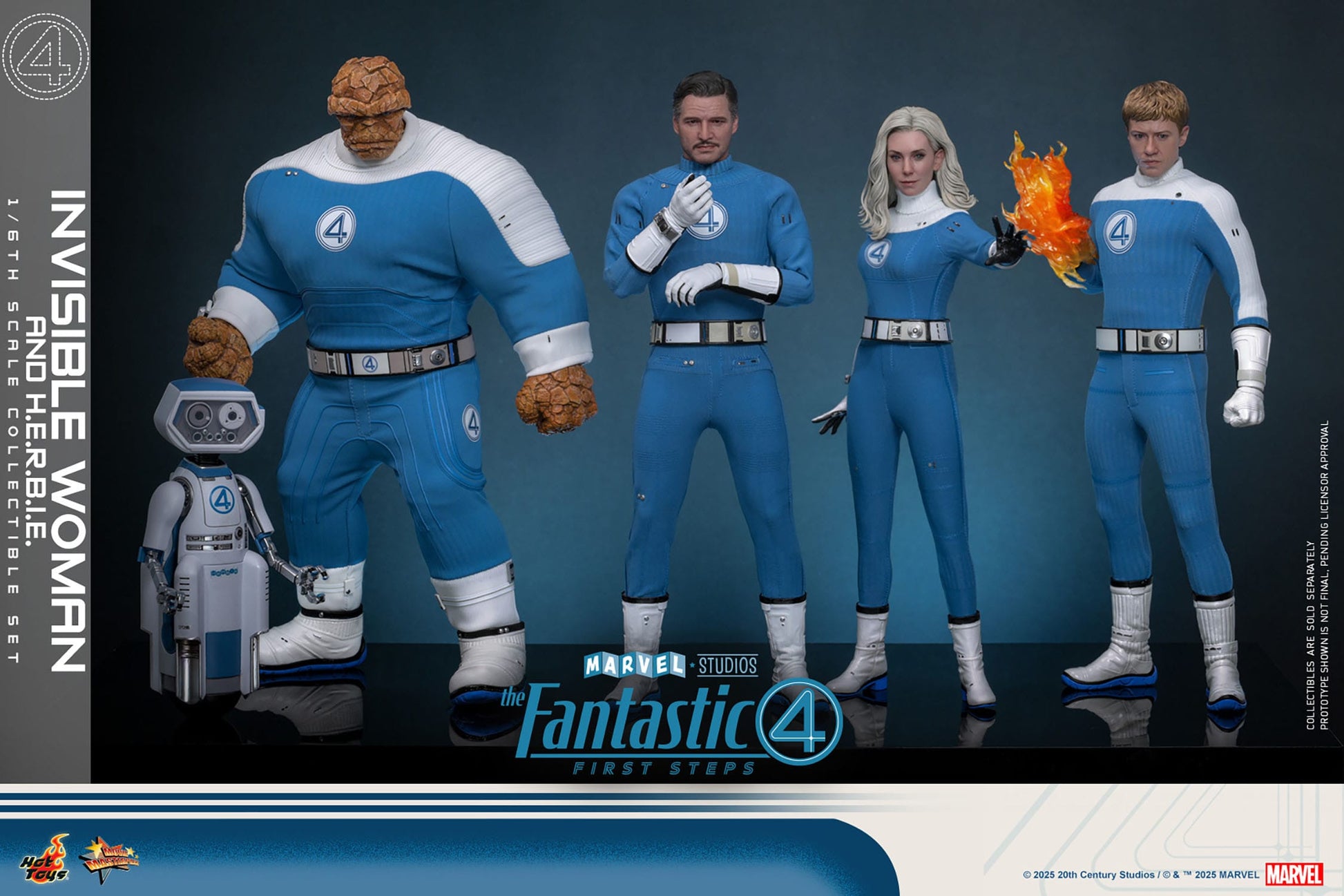 The Fantastic Four: First Steps: Invisible Woman & H.E.R.B.I.E: 1/6th - Hot Toys Action Figures