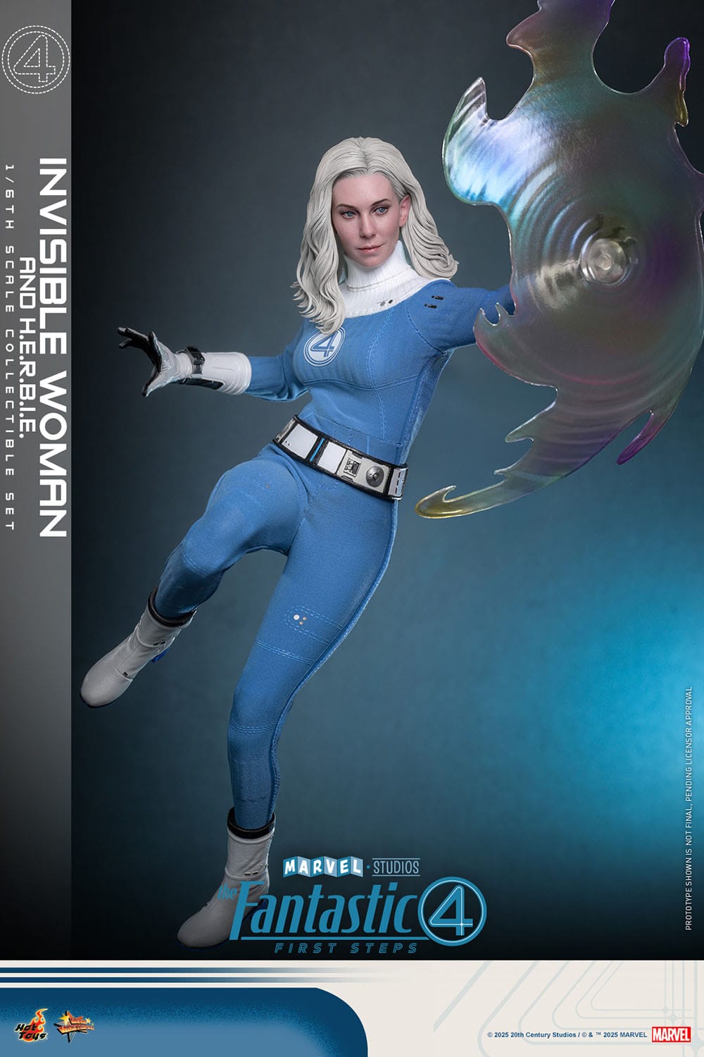 The Fantastic Four: First Steps: Invisible Woman & H.E.R.B.I.E: 1/6th - Hot Toys Action Figures