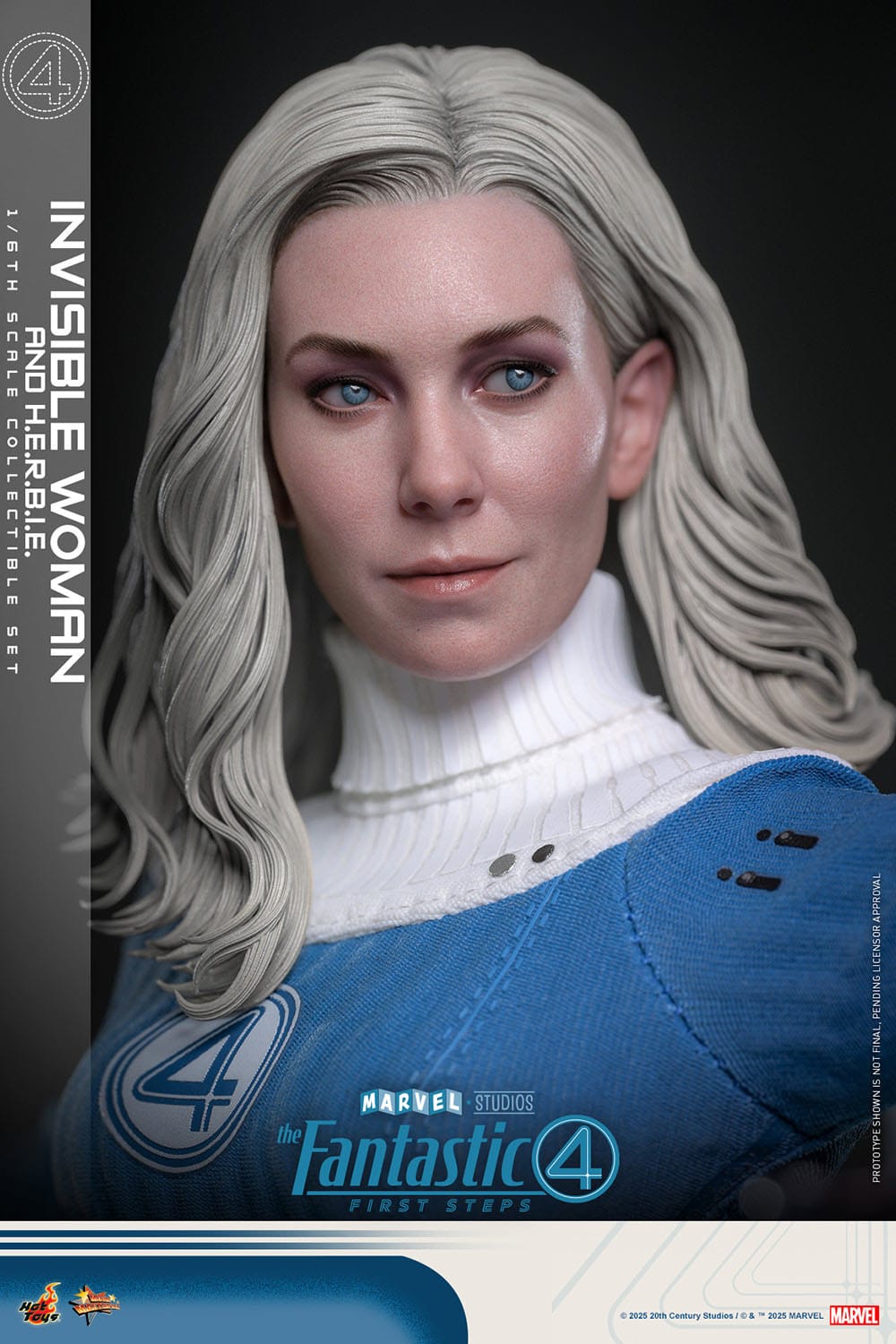 The Fantastic Four: First Steps: Invisible Woman & H.E.R.B.I.E: 1/6th - Hot Toys Action Figures