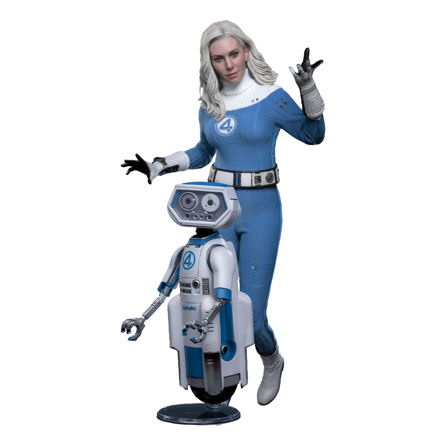 The Fantastic Four: First Steps: Invisible Woman & H.E.R.B.I.E: 1/6th - Hot Toys Action Figures