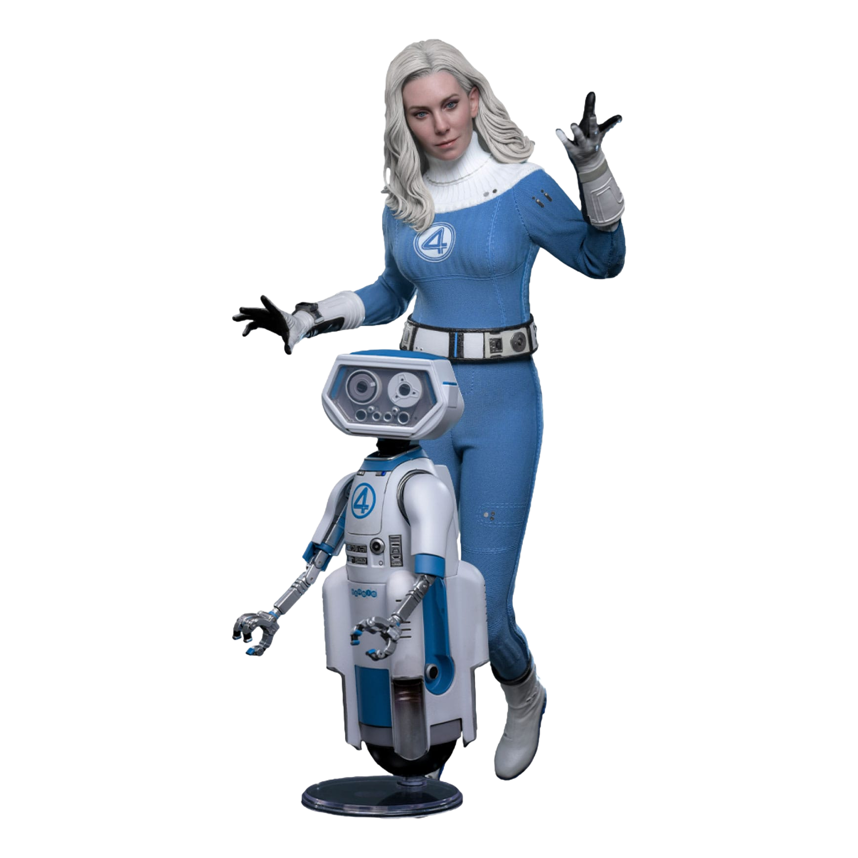 The Fantastic Four: First Steps: Invisible Woman & H.E.R.B.I.E: 1/6th - Hot Toys Action Figures