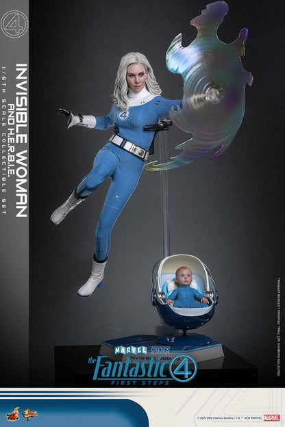 The Fantastic Four: First Steps: Invisible Woman & H.E.R.B.I.E: 1/6th Scale Action Figure - Hot Toys Action Figure
