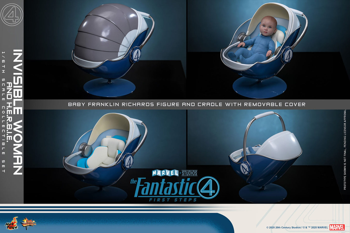 The Fantastic Four: First Steps: Invisible Woman & H.E.R.B.I.E: 1/6th Scale Action Figure: Hot Toys by Hot Toys – Action Figure, [scale], UK stockist Planet Action Figures