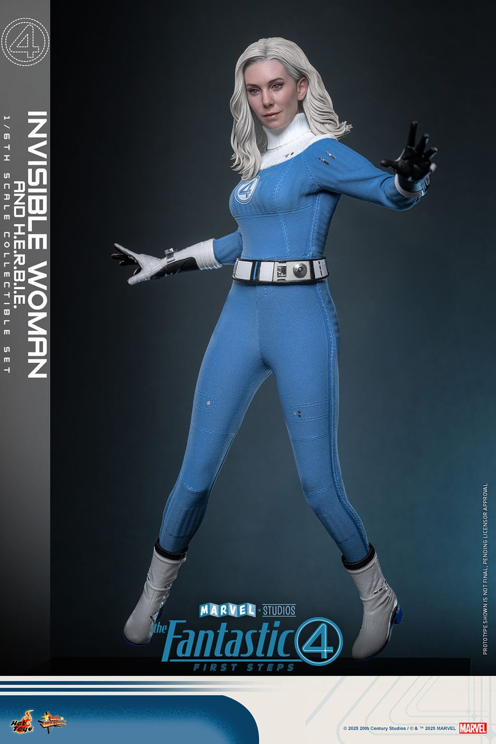 The Fantastic Four: First Steps: Invisible Woman & H.E.R.B.I.E: 1/6th Scale Action Figure: Hot Toys by Hot Toys – Action Figure, [scale], UK stockist Planet Action Figures