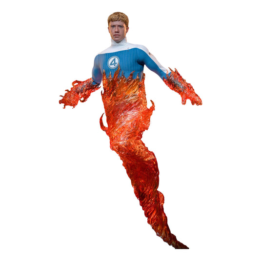The Fantastic Four: First Steps: Johnny Storm "Human Torch": 1/6th - Hot Toys Action Figures