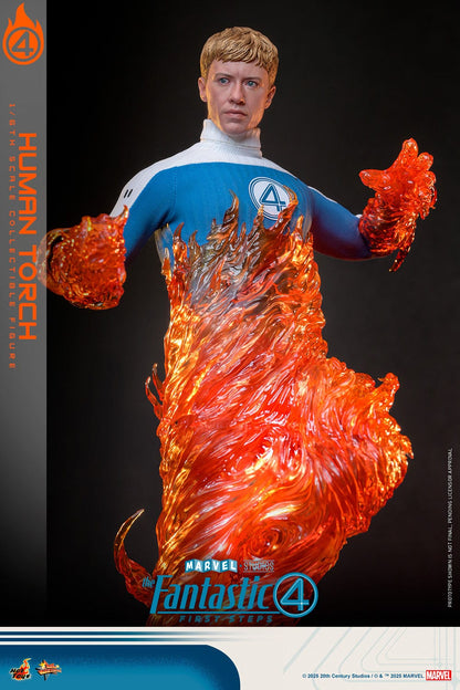 The Fantastic Four: First Steps: Johnny Storm "Human Torch": 1/6th - Hot Toys Action Figures