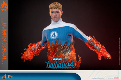The Fantastic Four: First Steps: Johnny Storm "Human Torch": 1/6th - Hot Toys Action Figures