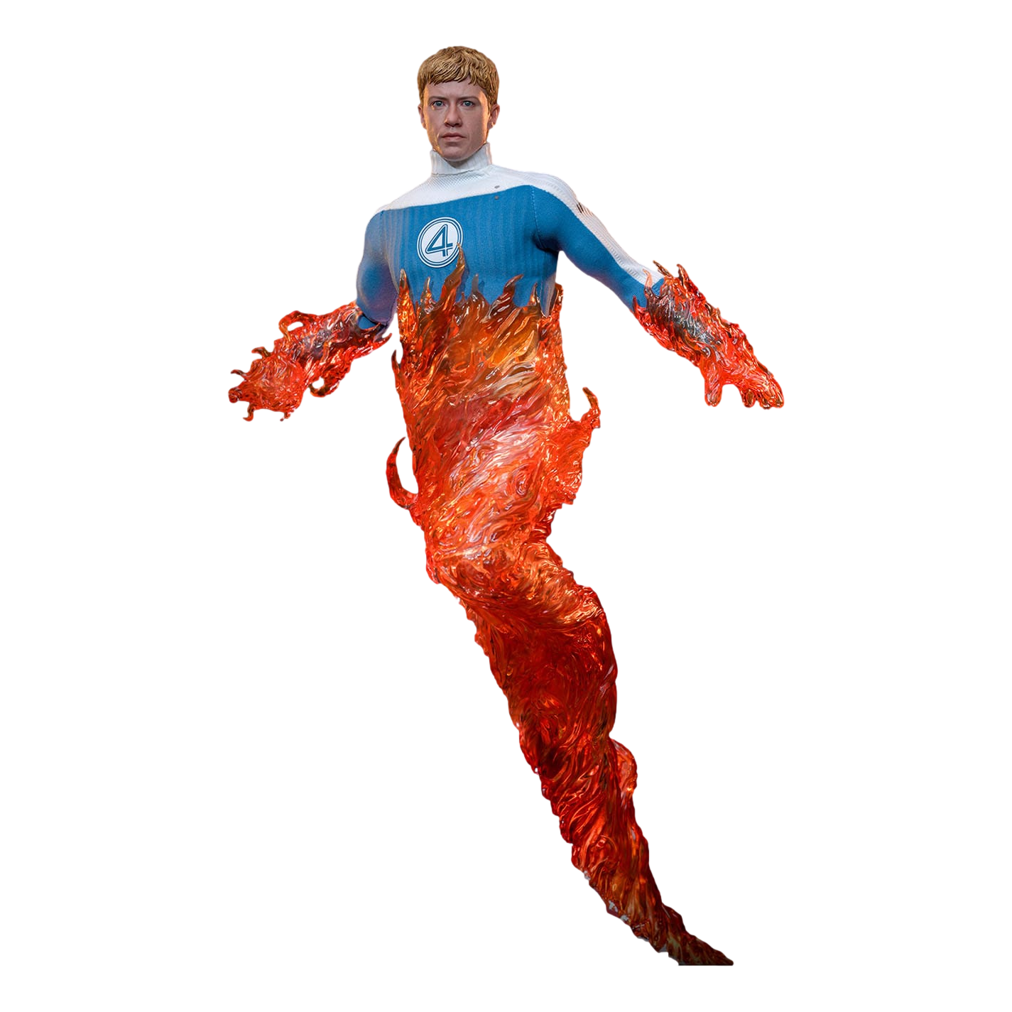 The Fantastic Four: First Steps: Johnny Storm "Human Torch": 1/6th - Hot Toys Action Figures