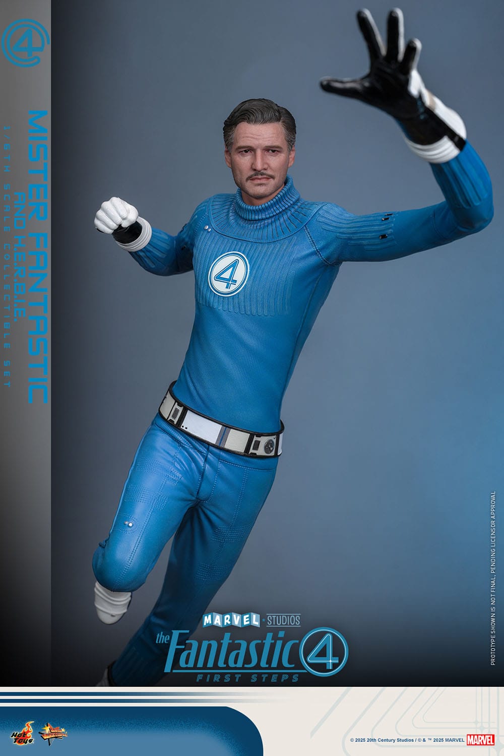 The Fantastic Four: First Steps: Mr Fantastic & H.E.R.B.I.E: 1/6th - Hot Toys Action Figures