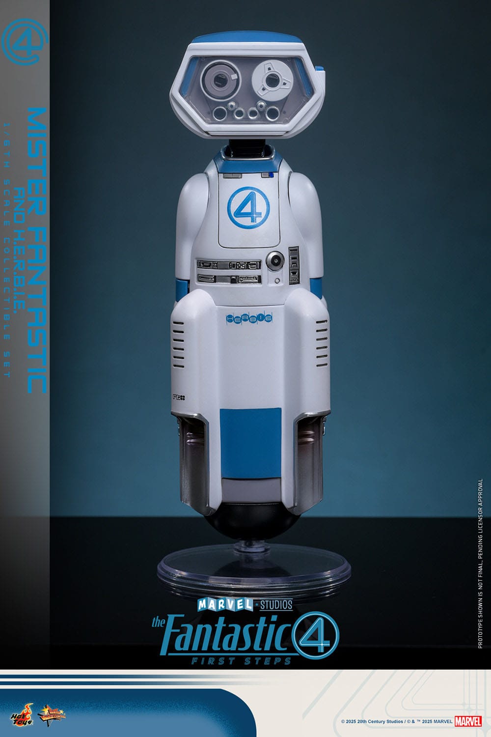 The Fantastic Four: First Steps: Mr Fantastic & H.E.R.B.I.E: 1/6th - Hot Toys Action Figures