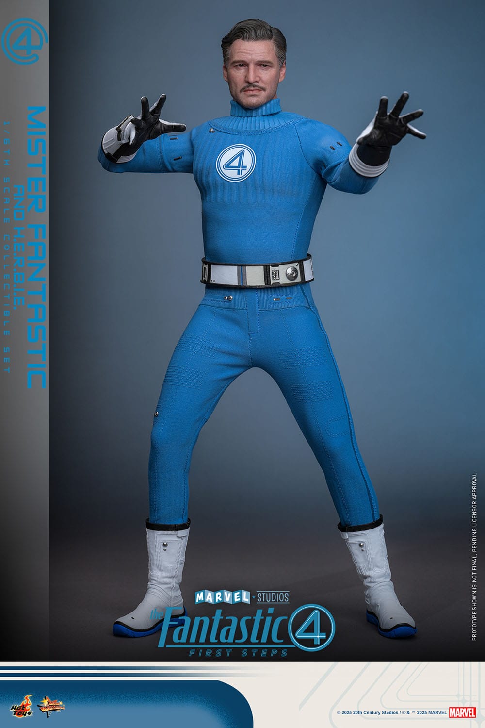 The Fantastic Four: First Steps: Mr Fantastic & H.E.R.B.I.E: 1/6th - Hot Toys Action Figures