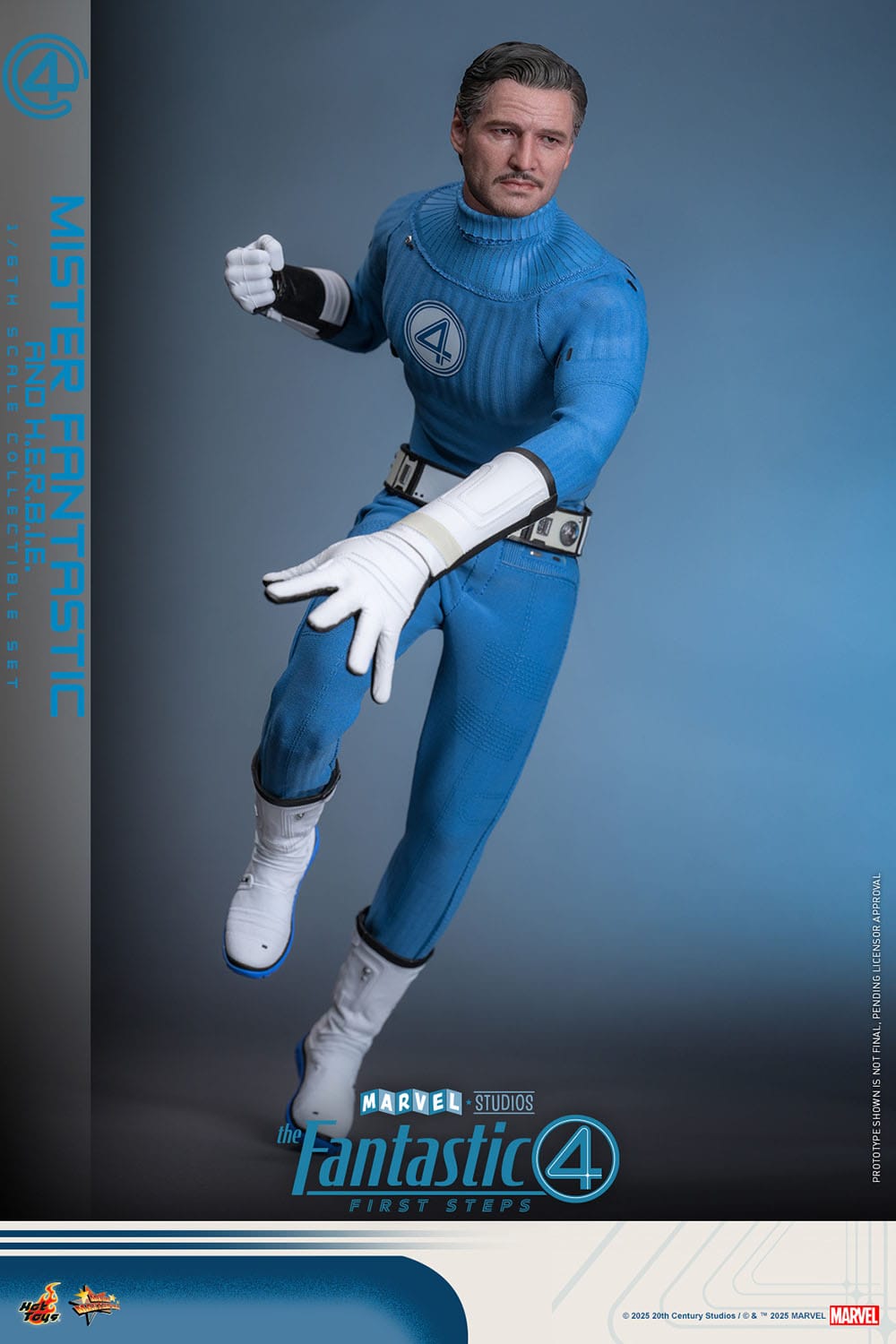 The Fantastic Four: First Steps: Mr Fantastic & H.E.R.B.I.E: 1/6th - Hot Toys Action Figures