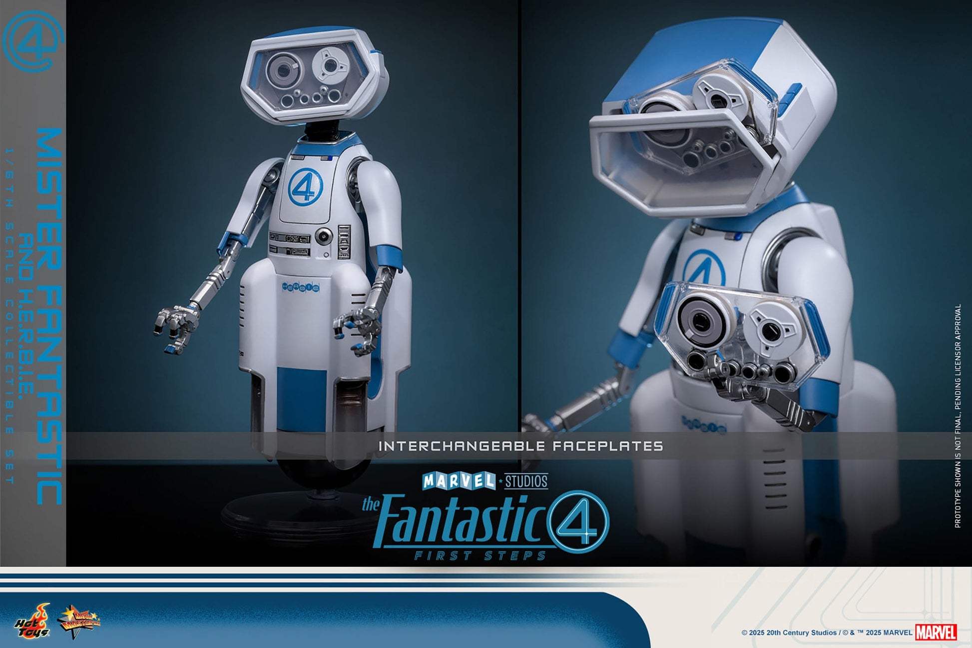 The Fantastic Four: First Steps: Mr Fantastic & H.E.R.B.I.E: 1/6th Scale Action Figure: Hot Toys by Hot Toys – Action Figure, [scale], UK stockist Planet Action Figures